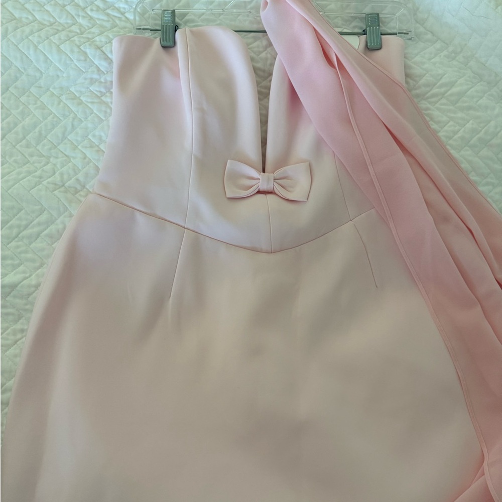 Meshki Blush Strapless Mini Dress - Picture 2 of 3